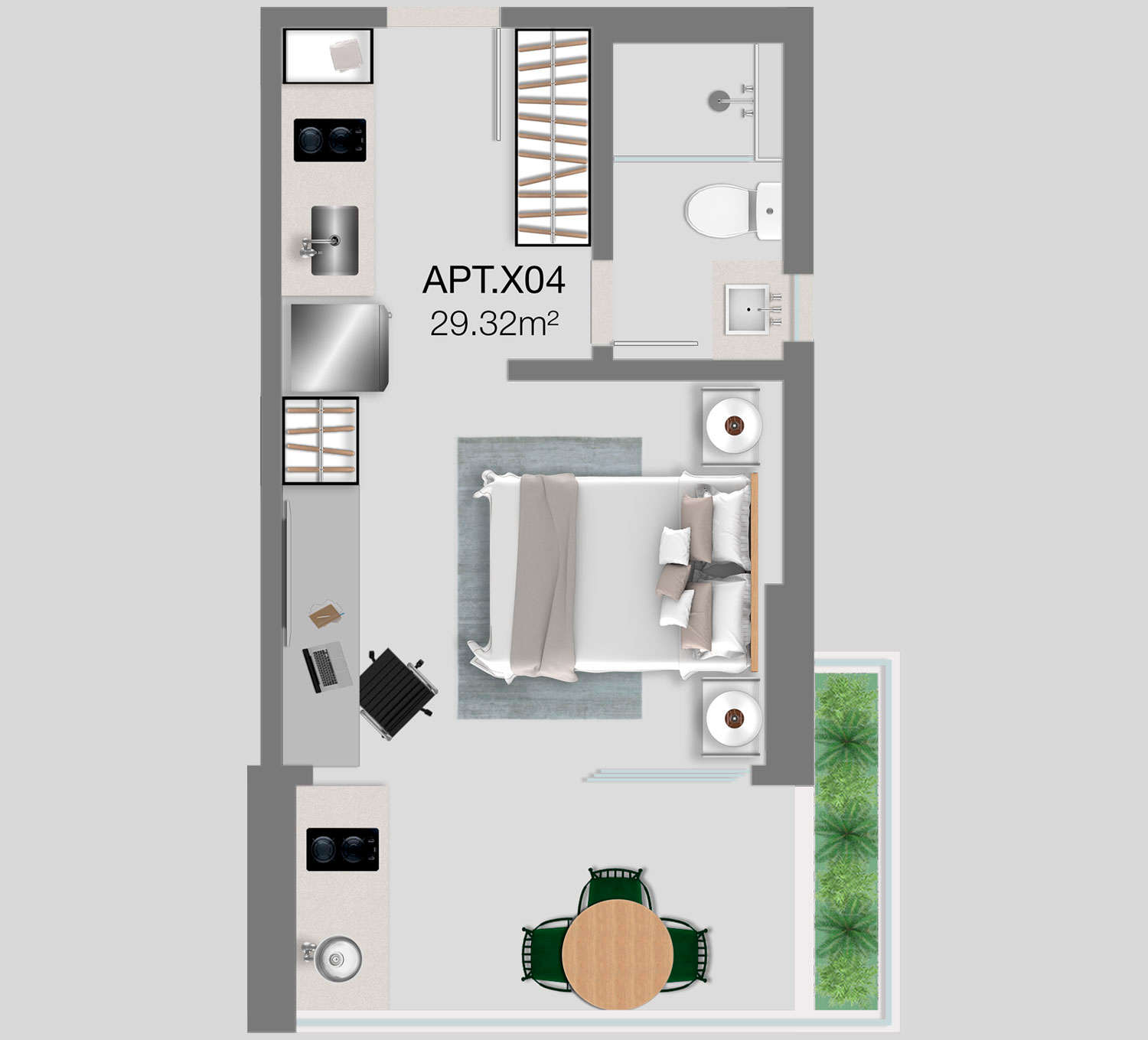 Planta studio X04